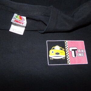Vintage Taxi Time SED Gaming Casino T-Shirt - Black - XL- Fruit of the Loom